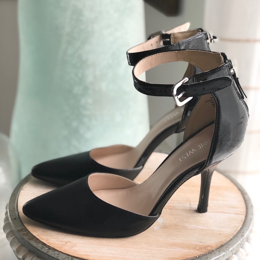 EUC Nine West Ankle Strap Heels